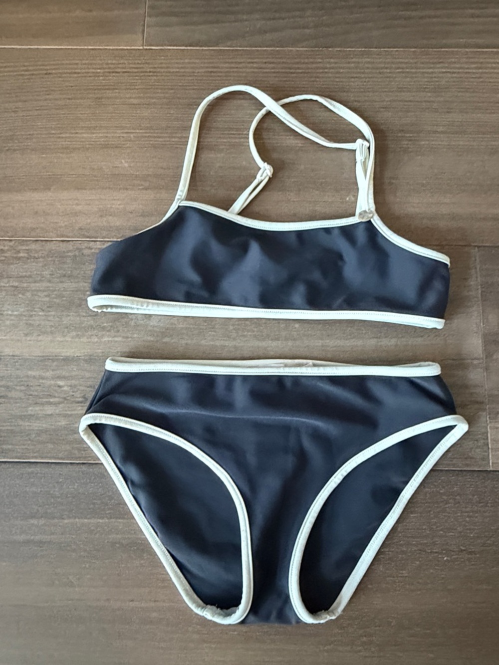 Bonpoint Black Bikini with Cream Trim